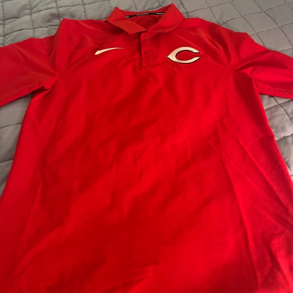 Cincinnati Reds Nike Baseball Polo MLB Men’s Medium